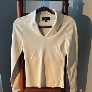Banana Republic Off-White Cowl Neck Sweater